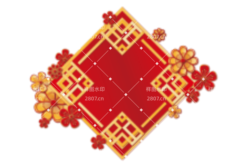 国风立体剪纸边框