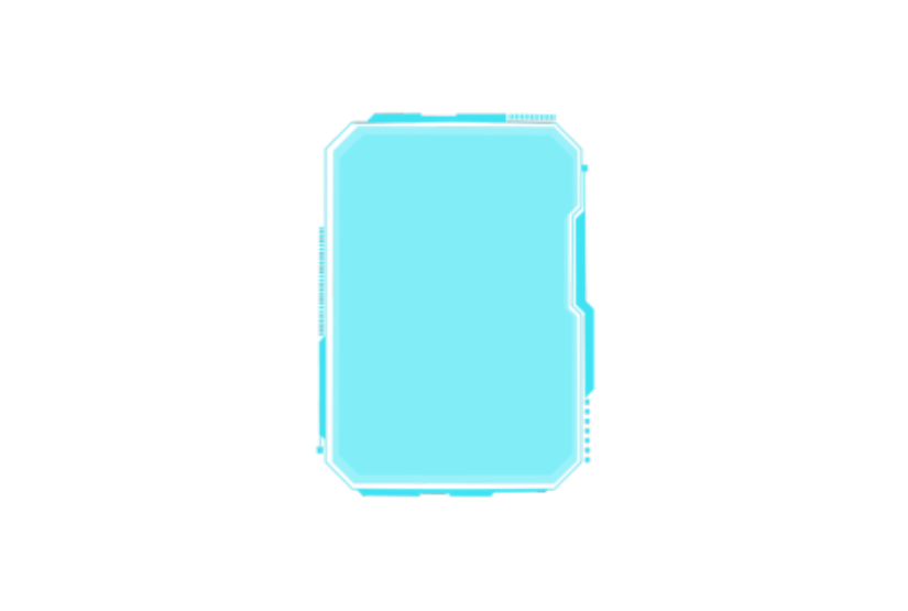 蓝色科技边框未来元素