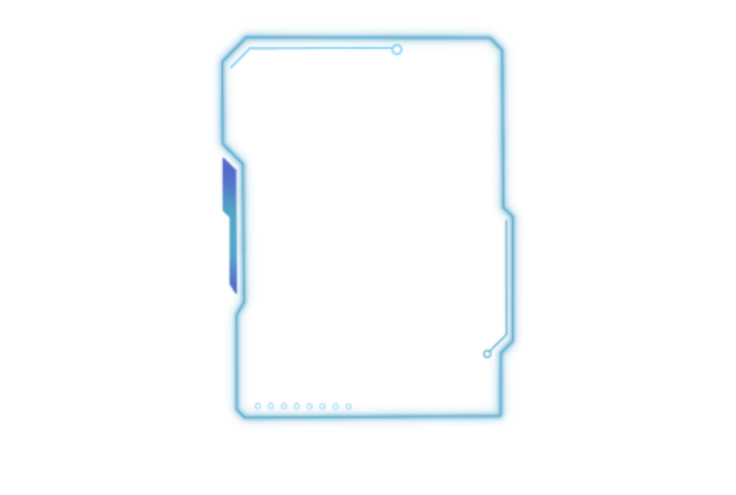 商务蓝色渐变线条边框元素