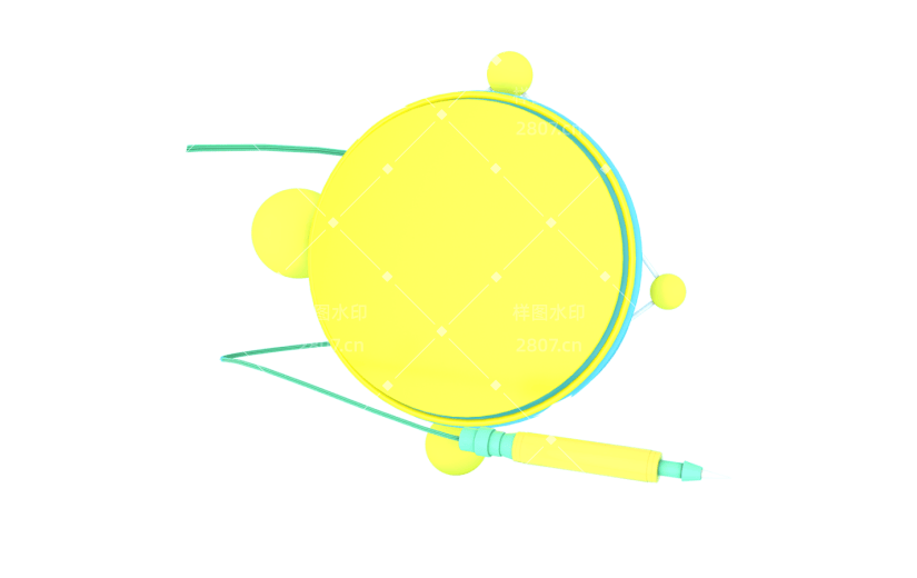 元素C4D立体文字背板