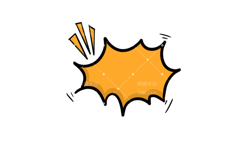元素卡通通用装饰对话框