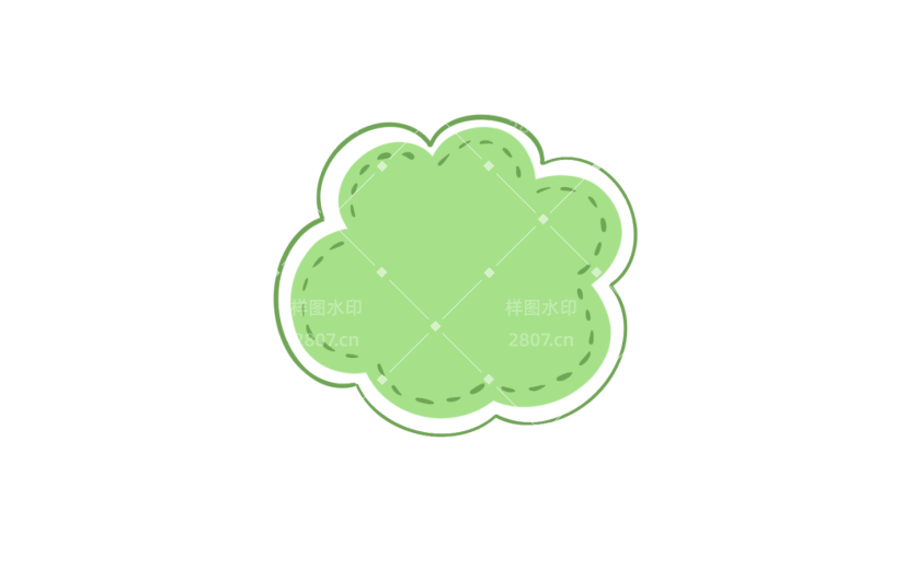 元素卡通通用文字框对话框气泡