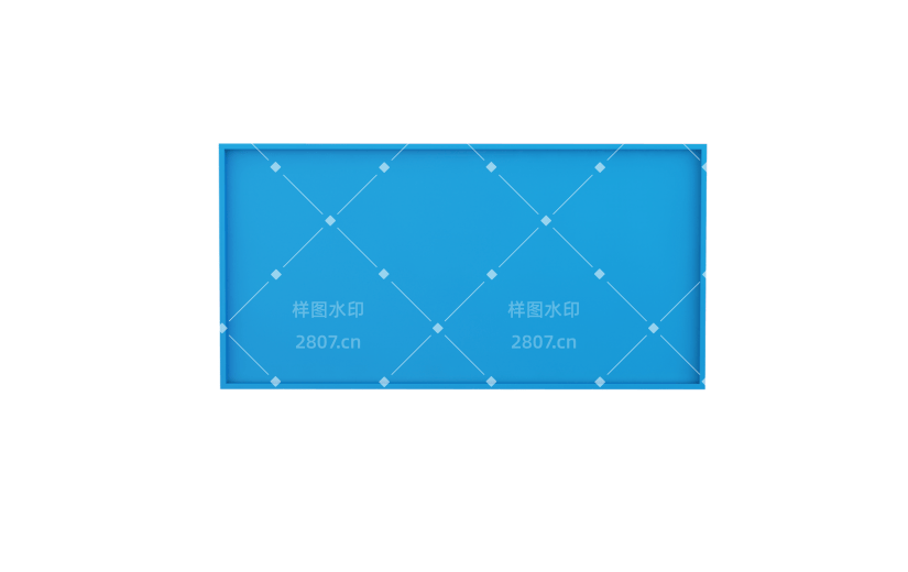 元素C4D立体蓝色简约产品展示框200826