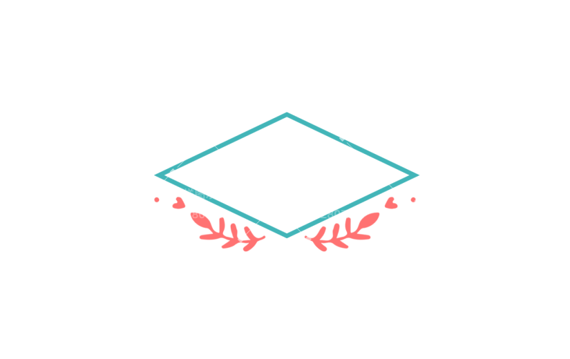 元素卡通可爱植物边框