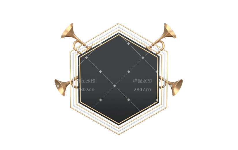 元素C4D立体黑色简约优惠券