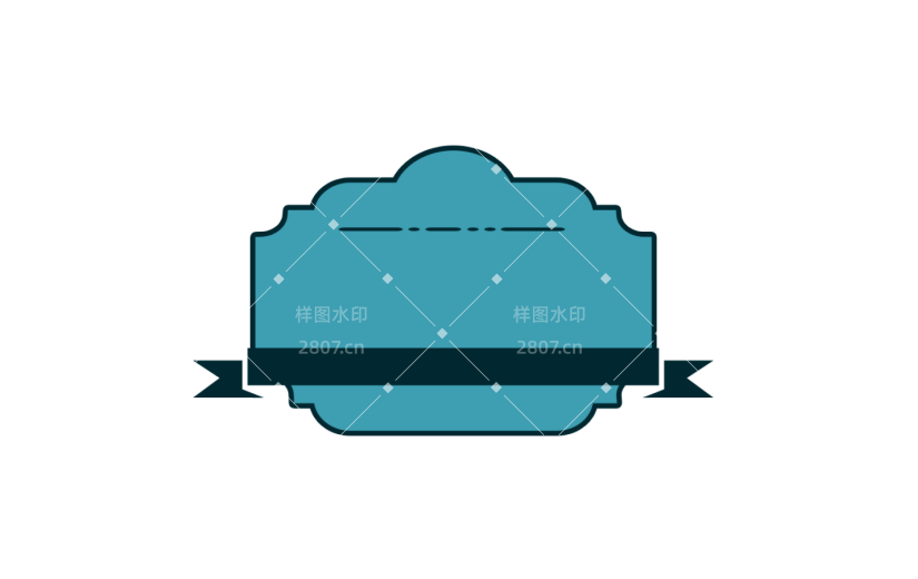元素复古边框对话框标签