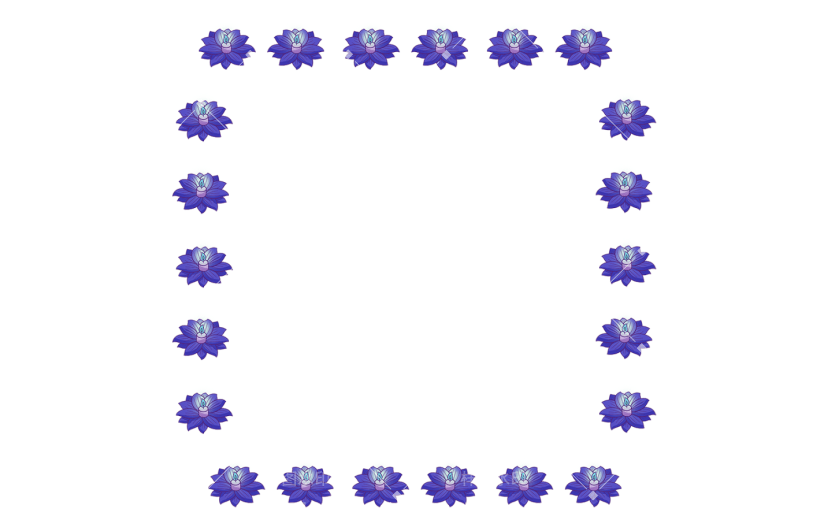 元素卡通手绘中元节边框
