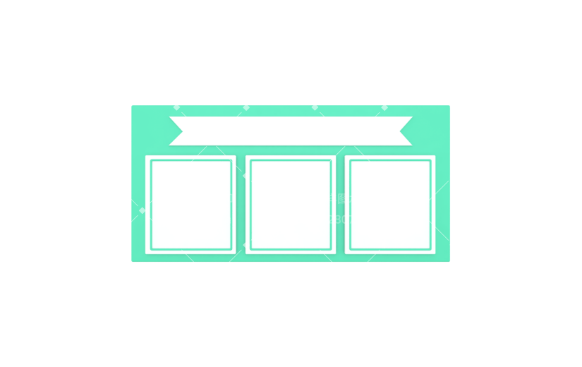 元素C4D立体绿色简约优惠券