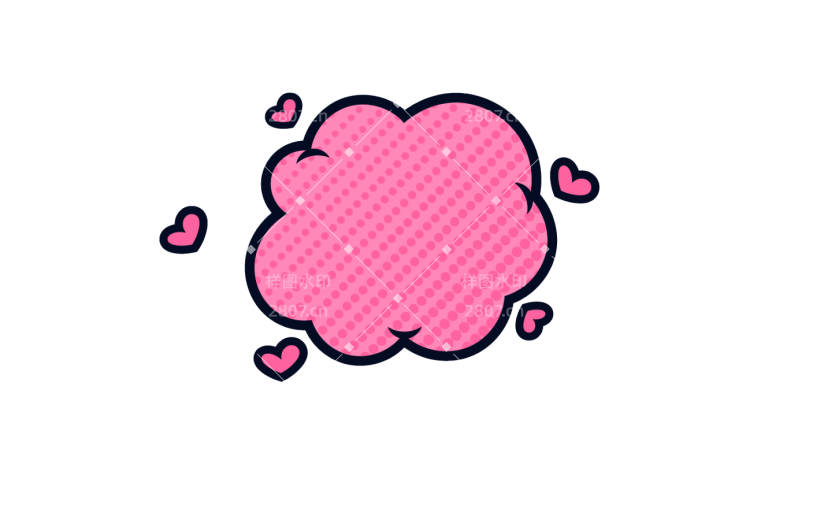 简约 波普 通用  促销 线描  对话框 聊天 通知 爱心