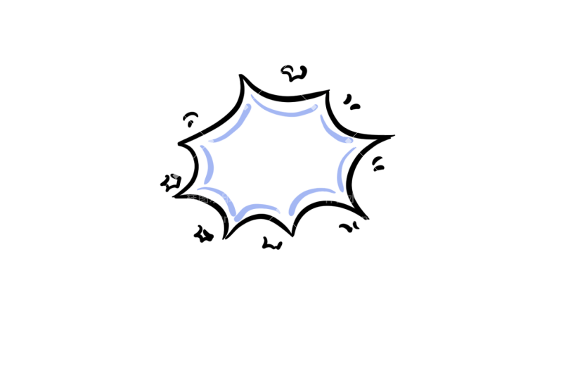 元素卡通通用文字框文字气泡