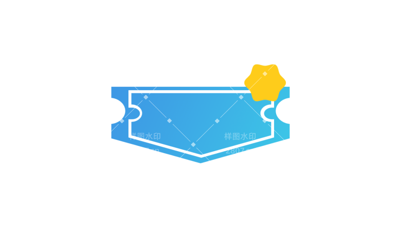 元素几何潮流对话框边框