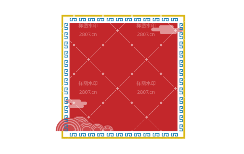 元素古风边框纹理插画元素