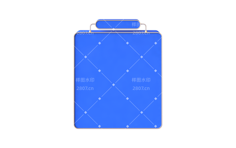 元素C4D立体蓝色简约产品展示框2010281