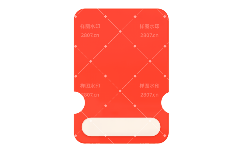 元素C4D立体红色简约优惠券2009091