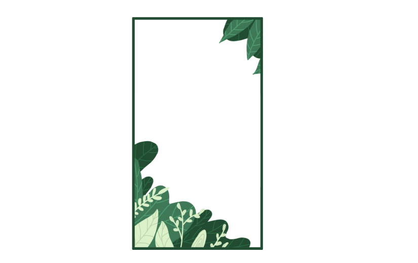 素材绿植边框