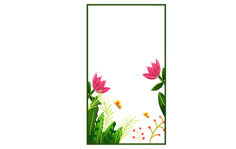 素材花卉边框装饰