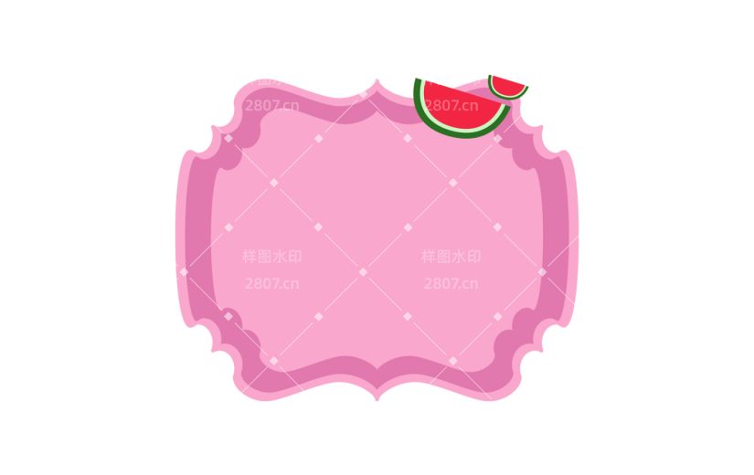 元素清新夏季边框纹理元素