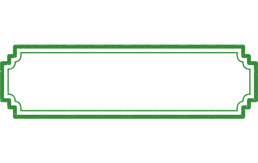 绿色中国风长矩形边框