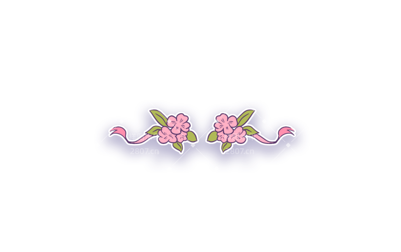 元素卡通风贴画风女生节花插画元素