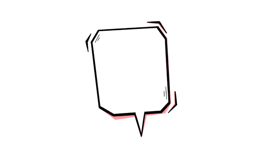 元素文字框卡通手绘简约气泡