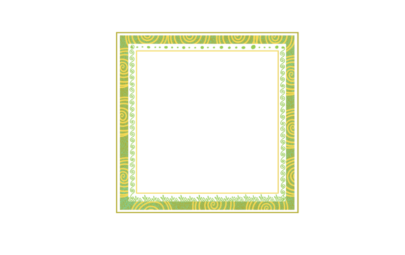 小清新绿色边框相框图片