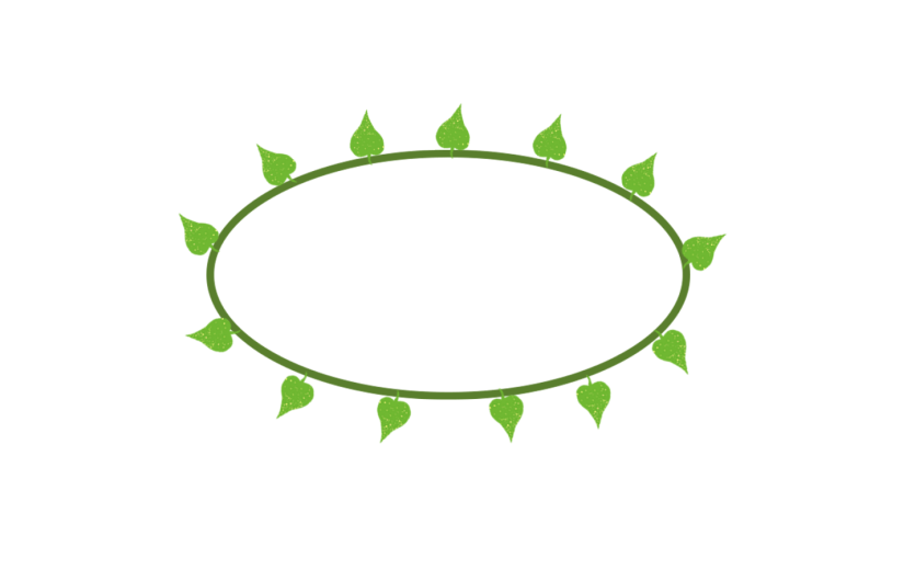 元素手绘风格夏日植物边框元素