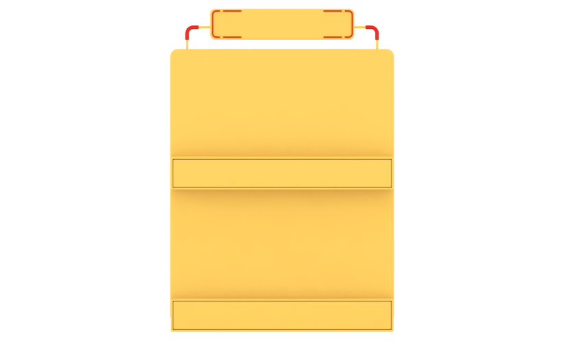 元素C4D立体橙色简约产品展示框