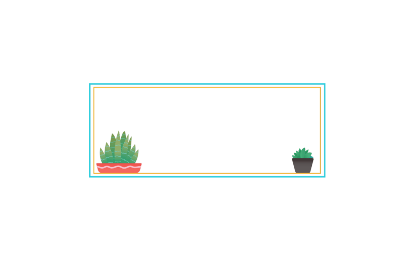 元素植树节植物边框插画素材