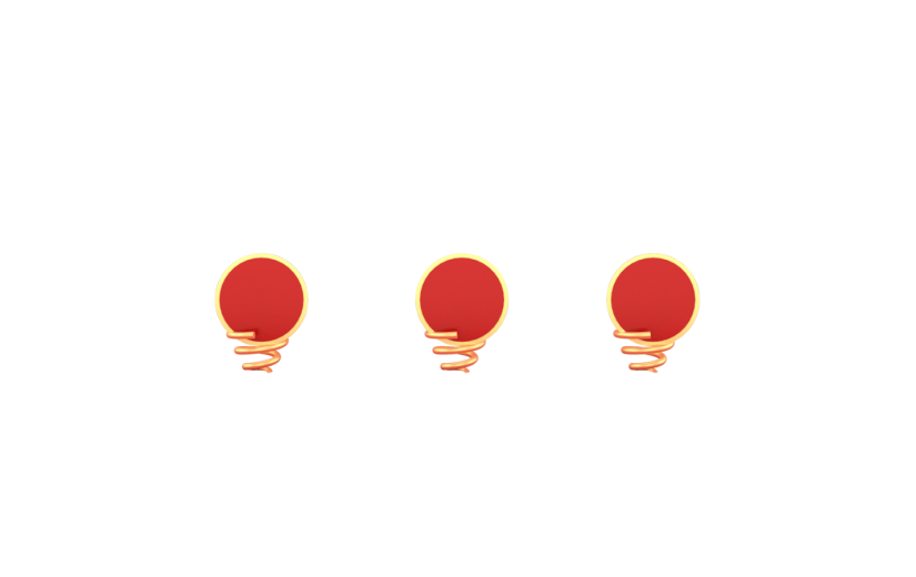 元素C4D立体红色简约优惠券
