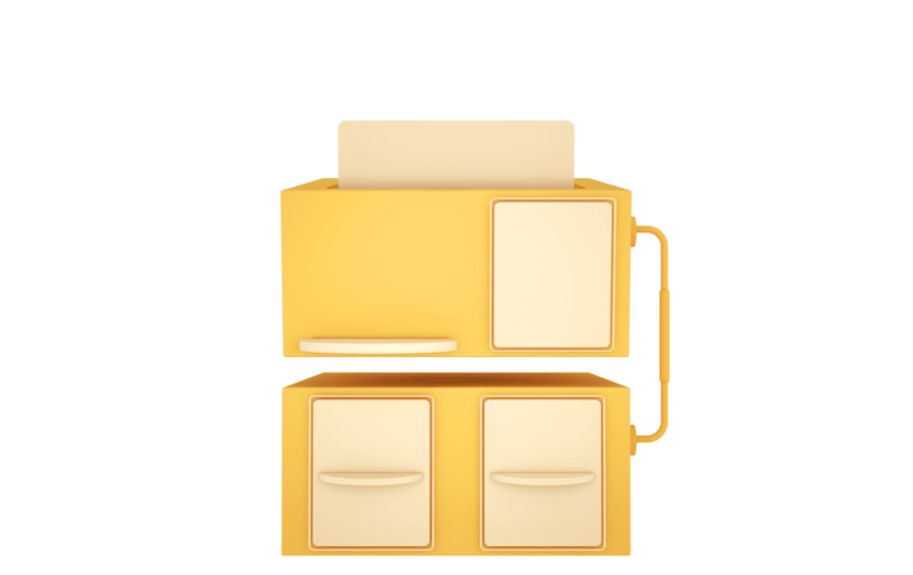 元素C4D立体黄色简约产品展示框2008123