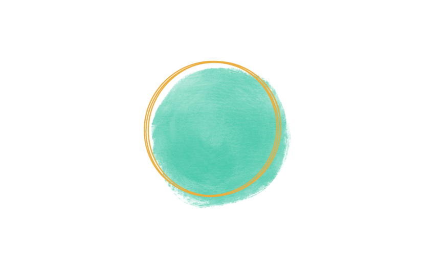 元素手绘笔触蓝色边框插画元素