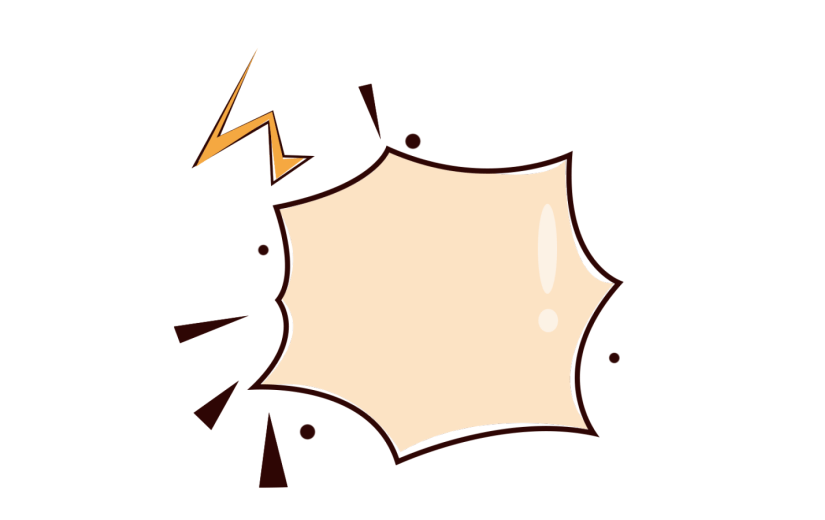 元素手绘文字容器卡通对话框插画元素