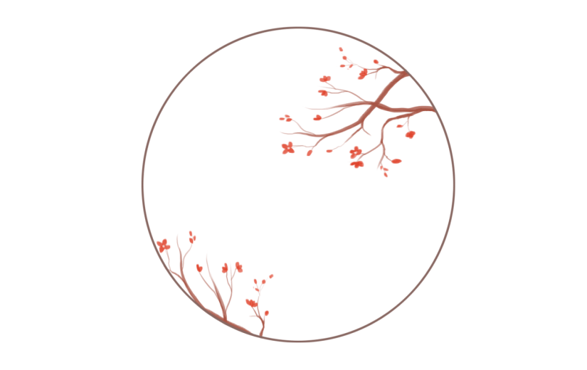 素材古风花卉边框