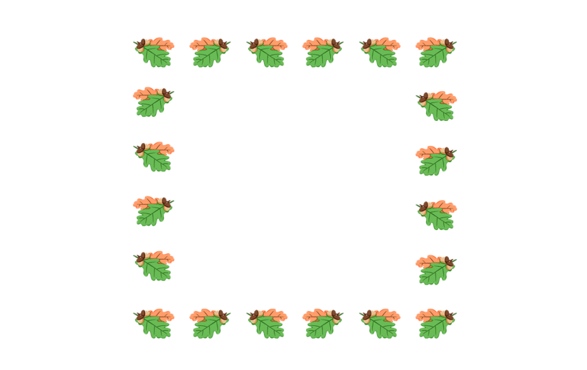 元素卡通手绘立秋边框