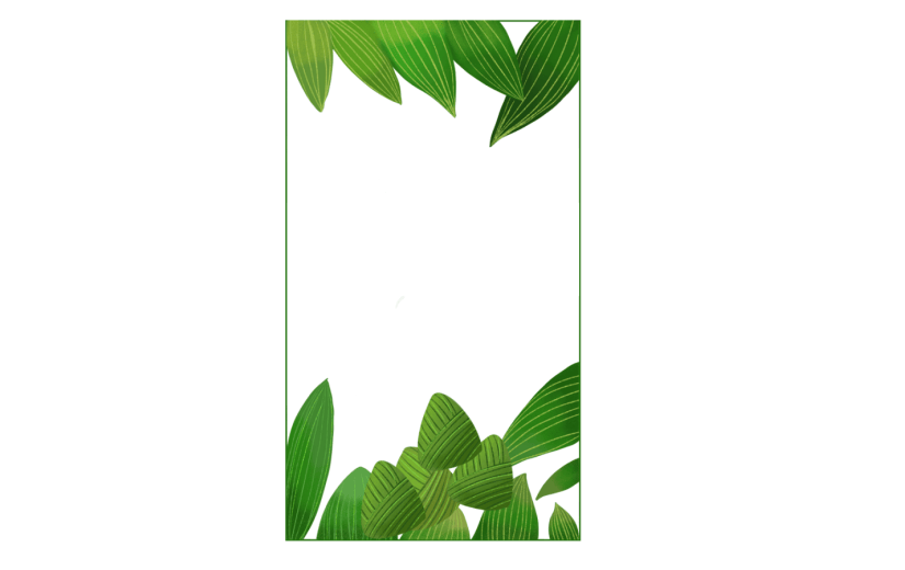 素材卡通端午节粽子边框