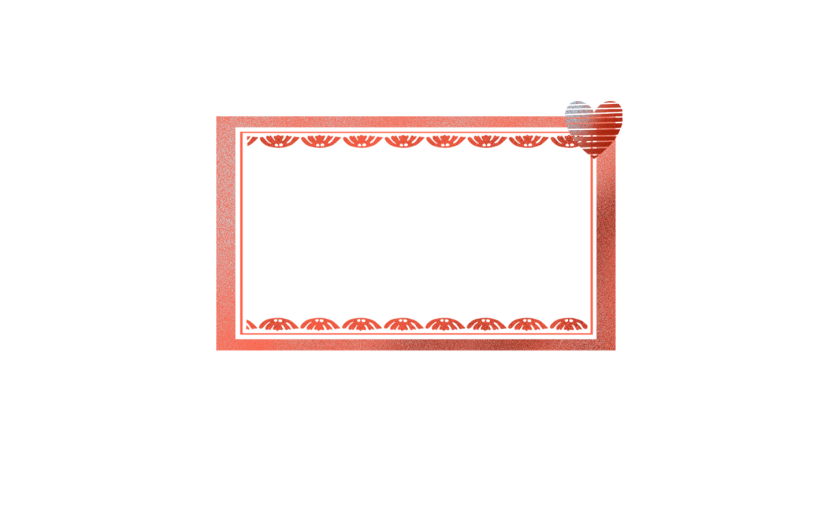 爱心花边手绘边框图片手绘相框