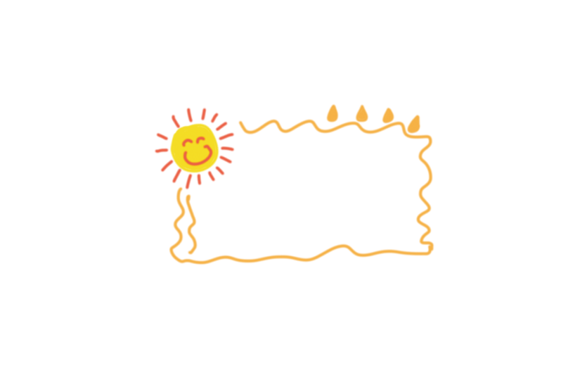 元素手绘清新风格夏季太阳插画元素