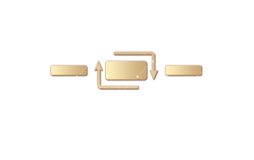 元素C4D立体金色简约渐变箭头框2012063