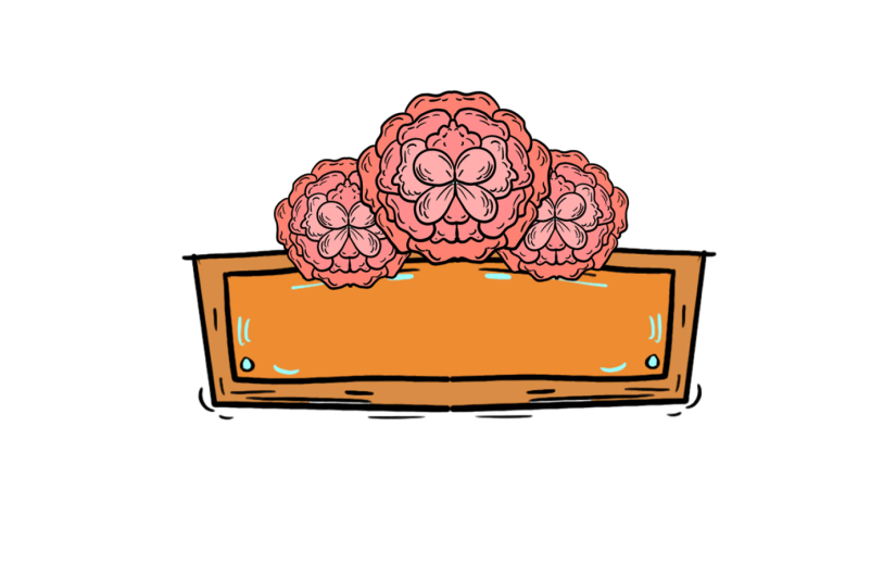 元素中秋节国潮边框元素插画元素