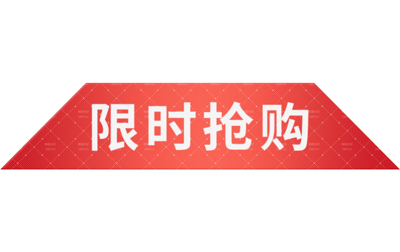 限时抢购促销标签