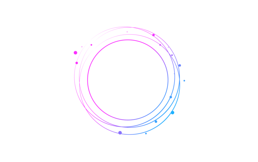 元素蓝紫色渐变科技感潮流对话框边框