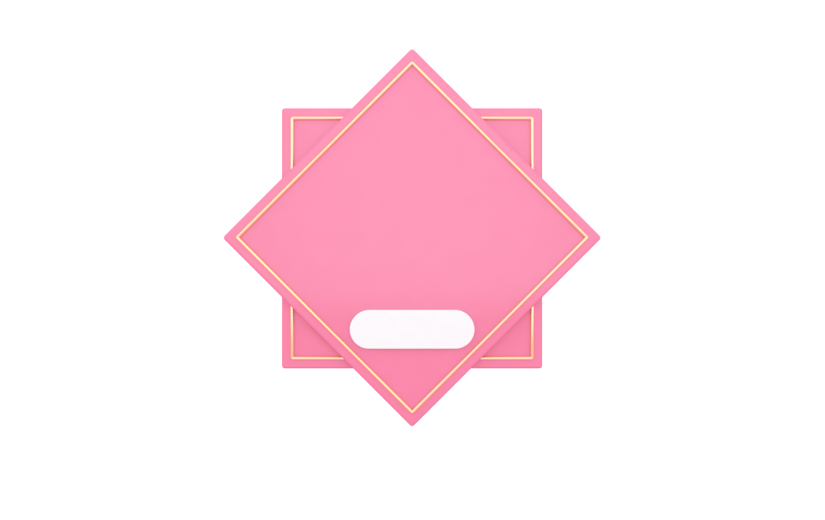 元素C4D立体粉色简约