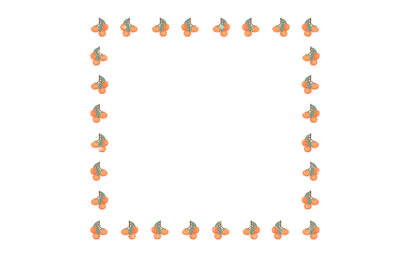 元素卡通手绘立秋边框