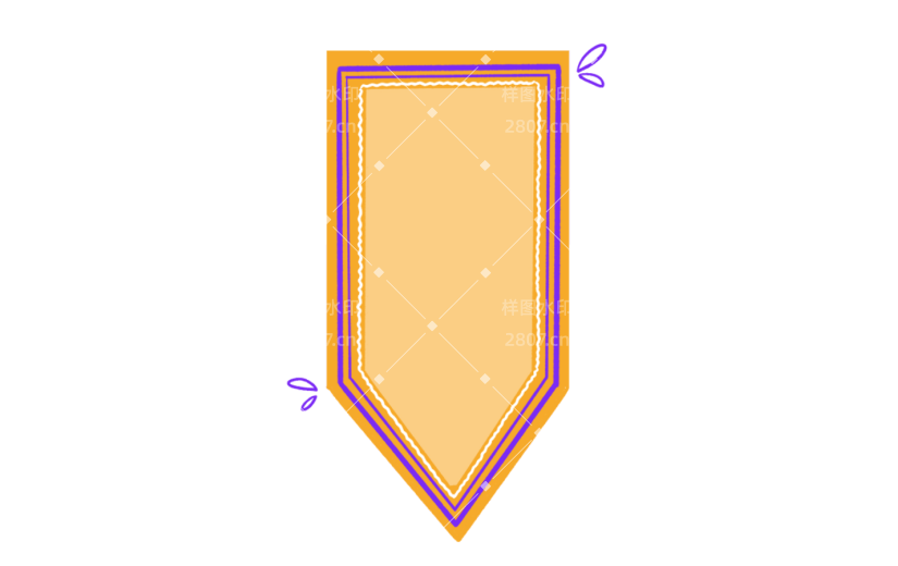 元素手绘几何边框插画元素