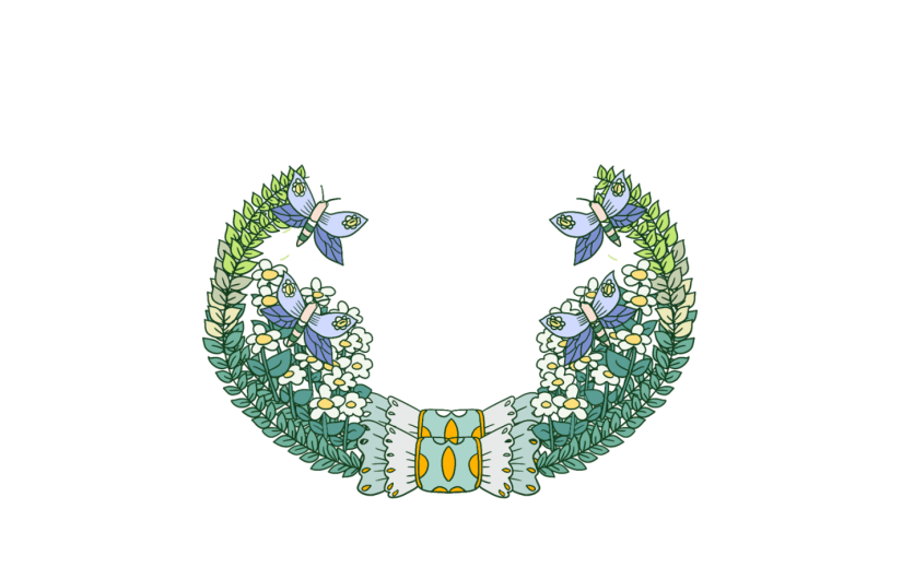 元素卡通风女生节边框插画元素