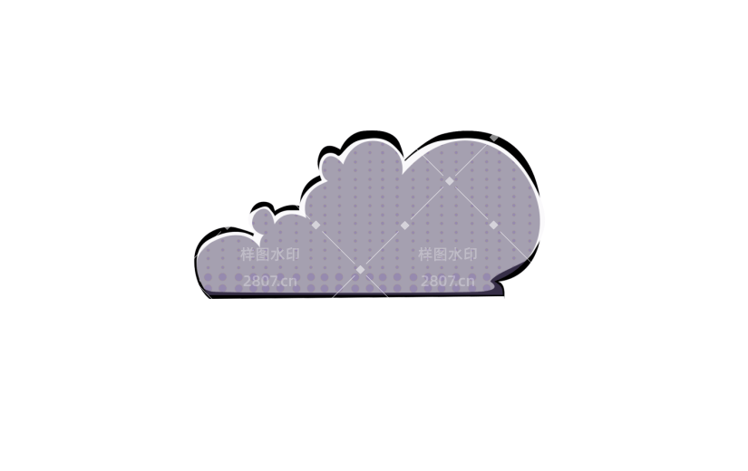 元素 波普风标签插画