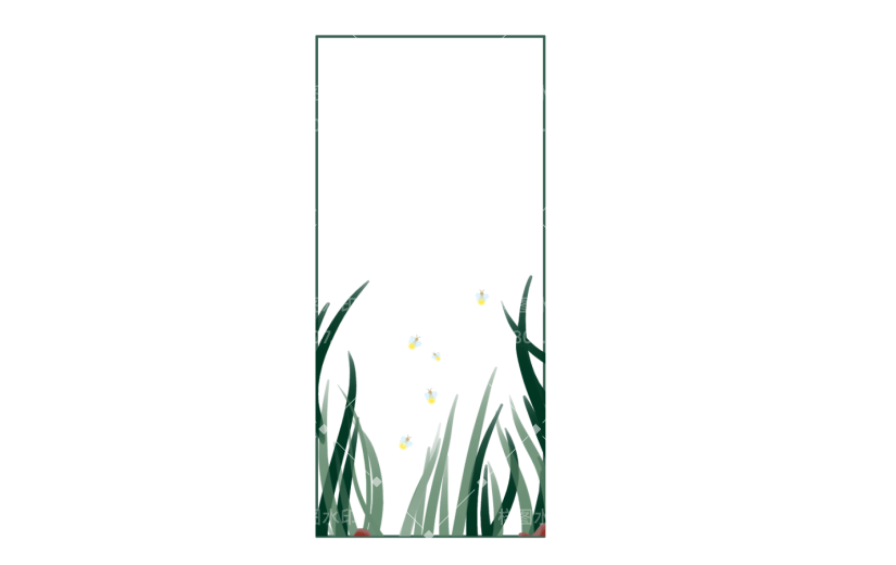 素材卡通绿植边框装饰