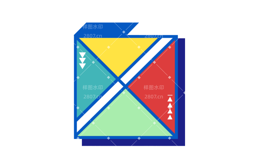 元素孟菲斯几何潮流对话框