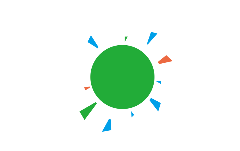 元素绿色几何形体圆形对话框