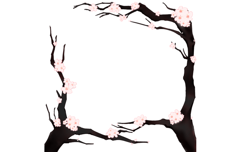 元素 古风 花朵 春天